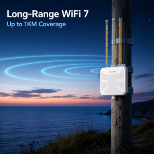 WAVLINK AX3000 อุปกรณ์ขยายสัญญาณ WiFi 6 สำหรับภายนอกอาคาร ระยะไกล, จุดเชื่อมต่อภายนอกอาคาร |   เครื่องขยายสัญญาณ WiFi ใช้งานร่วมกับ Starlink/กล้อง/เราเตอร์ได้ สูงสุด 2 เครื่อง - Product Image 2