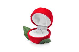 Cajas'para Joyas Terciopelo Caja De Joyeria De Rosa Roja - Product Image 3
