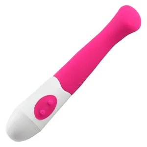 Eléctrico recargable de silicona sexo cuerpo masaje vibrador para mujeres