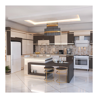 Meubles de cuisine haut de gamme fabriqués sur mesure, design de cuisine ouverte, rangement, armoires de cuisine et comptoirs