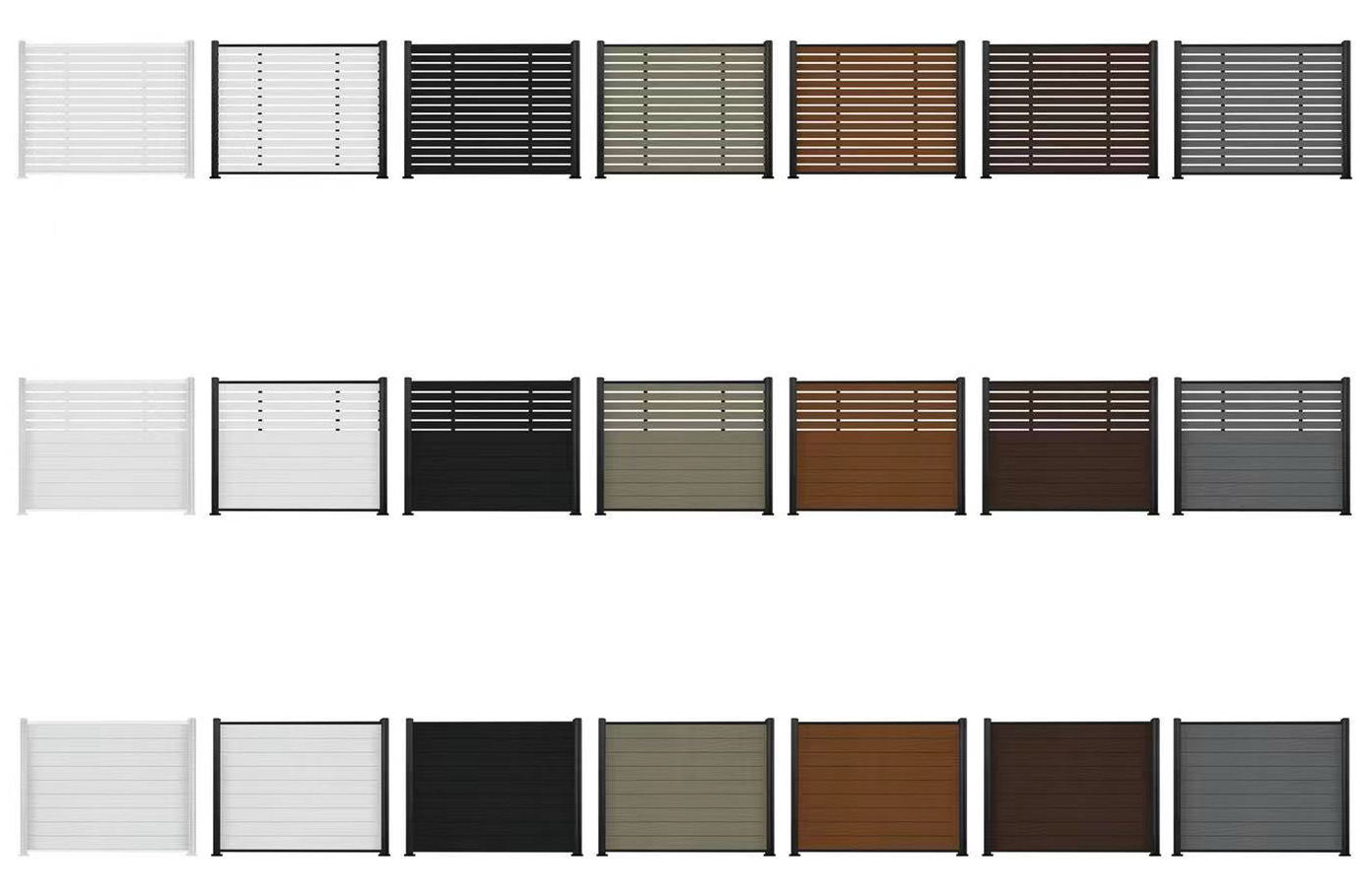 Blanc/Noir/Gris Argenté/Rouge Jujube/Teck/Couleur Bois Vieilli