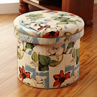Bailey Rangement Pliant Personnalisé Siège en Velours Ignifuge Long Banc Meubles Pouf en Cuir Chaise en Ottoman
