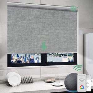 <span class=keywords><strong>Volet</strong></span> <span class=keywords><strong>roulant</strong></span> automatique à occultation totale, sans perçage, rideau pare-soleil enroulable, volets électriques pour fenêtres de chambre à coucher - Product Image 1