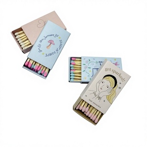 Caja <span class=keywords><strong>de</strong></span> cerillas deslizante <span class=keywords><strong>de</strong></span> madera con diseño <span class=keywords><strong>de</strong></span> arte lineal minimalista y bonito, con punta <span class=keywords><strong>de</strong></span> doble color pastel, para decoración <span class=keywords><strong>de</strong></span> mesa <span class=keywords><strong>de</strong></span> tocador femenina y velas <span class=keywords><strong>de</strong></span> aromaterapia - Product Image 2
