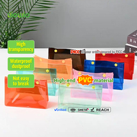 Sac de rangement pour maquillage en plastique souple transparent imperméable personnalisé UIOWIO, résistant à l'humidité, en EVA PVC avec fermeture éclair