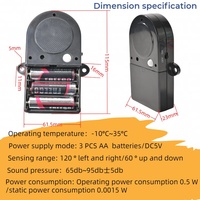 Module sonore pré-enregistrable et enregistrable avec capteur de mouvement ou de lumière, coffret cadeau, durée musicale de 0 à 300 secondes, certifié CE/FCC/ROHS