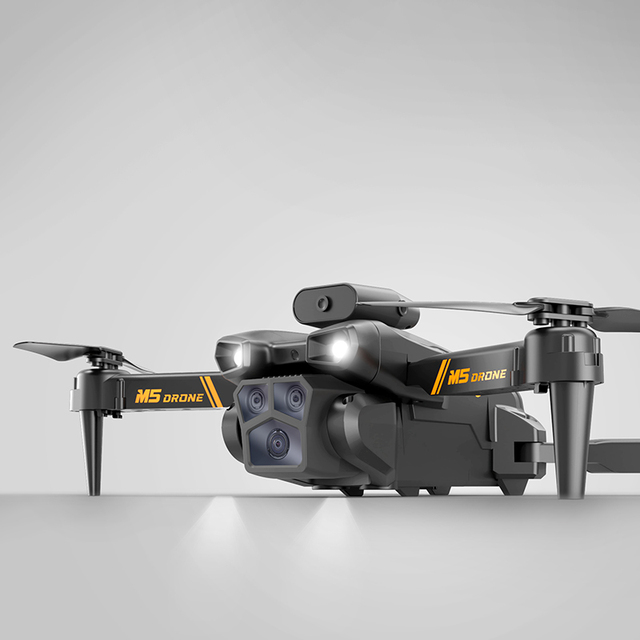 Newest M5 4K HD  Quadcopter Mini 3 Cameras Obstacle Avoidance Optical Flow Location WiFi FPV Altitude Hold Mode Foldable