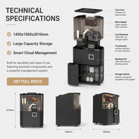 Máquina Expendedora de Café Robótica Profesional, Sistemas Robóticos Industriales para una Estación de Automatización Minorista Inteligente Completa