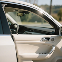 Cuir synthétique PU microfibre givré promotionnel de 1,2 mm, tissu résistant à l'usure pour la sellerie intérieure de voiture