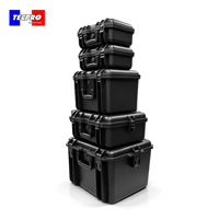 Boîte de rangement robuste en plastique dur de grande taille, étanche IP67, antichoc, pour équipement industriel, avec mousse personnalisée