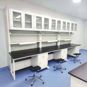 Mesa de Laboratorio Modular con Estructura en H para Ciencias, Laboratorio Médico, Laboratorio de Cosmética, Muebles de Laboratorio Escolar - Product Image 1