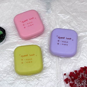 Sıcak satış özel Logo taşınabilir sevimli küçük kozmetik konteyner plastik lensler için vitrinler kutusu kontakt <span class=keywords><strong>Lens</strong></span> - Product Image 3