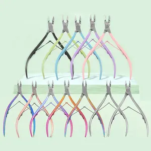 Cortador de cutículas profesional para PC, tijeras para uñas, empujador de manicura, pinzas para pedicura, removedor de piel muerta, cutícula de uñas - Product Image 1