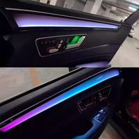 SJC 64 couleurs, éclairage ambiant pour voiture, pour Mercedes-Benz Classe E W212 2010-2015, éclairage LED intérieur pour accessoires de voiture, mise à niveau