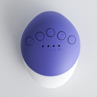 Nouveau design mignon, mini lecteur de musique à piles en forme de luciole, 12 sons apaisants, machine à bruit blanc LED rechargeable, portable pour bébé