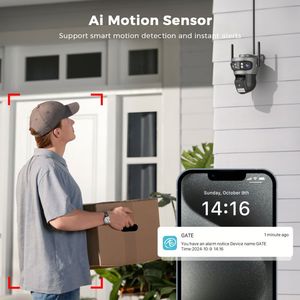 Caméra <span class=keywords><strong>Boroscope</strong></span> Sans Fil Détecteur de Salle de Bain Ampoule E27 Portable V380 Pro Trail 4K 80 60 IR 5MP Tuya 4G 12V Mini Bébé OEM 360 Bouton Rotatif - Product Image 5