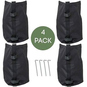 Ensemble de poids lourds pour auvent escamotable BSCI, comprenant 4 sacs de poids en ciment et 4 piquets, poids de pieds imperméables pour auvent d'ombrage - Product Image 1
