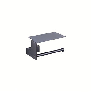 Modern Stainless Steel <b>Tissue</b> Box Punch-free Gun Gray <b>Black</b> <b>Paper</b> Toilet Bathroom Hotel Engineering Wall Hanging - Product Image 3
