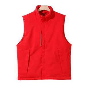 Gilet de rembourrage personnalisé avec fermeture éclair et poches Veste <span class=keywords><strong>sans</strong></span> manches pour l'extérieur pour le golf, la randonnée et les voyages décontractés Gilet bouffant pour hommes - Product Image 1