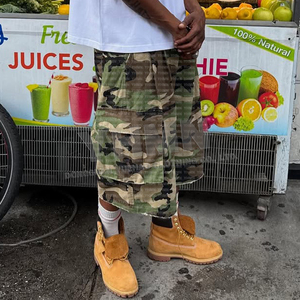Custom Cotton Camuflados Vintage Ripstop Print Summer Bermuda Baggy Carpenter Jorts <strong>Trousers</strong> Camouflage Camo Men's Cargo <strong>Shorts</strong> - Product Image 2