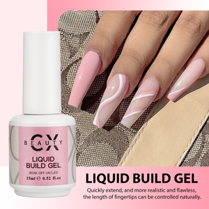 Chiodo all'ingrosso trasparente gelatina di latte liquido Gel UV personalizzato etichetta privata Nail <span class=keywords><strong>Builder</strong></span> Extension Gel <span class=keywords><strong>Builder</strong></span> In una bottiglia - Product Image 2