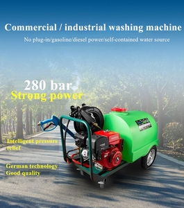 Nettoyeur à haute pression à eau froide à essence mobile 250 bars avec réservoir d'eau pour le lavage des voitures et des chantiers <span class=keywords><strong>de</strong></span> construction - Product Image 3