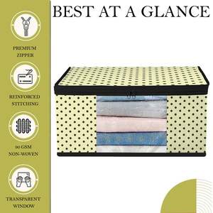 Bolsa de almacenamiento de Sari transparente de alta calidad de Polka crema bolsa de Sari cubierta de Sari DE TRABAJO PARA MUJER en precio al por mayor - Product Image 4