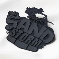 Patch en silicone 3D en relief, transfert thermique, logo personnalisé, étiquette thermocollante pour vêtements, t-shirt