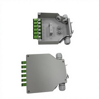 Boîtier de terminaison fibre optique MINI 6 cœurs SC APC sur rail DIN, boîte de distribution optique, plateau de raccordement pour armoire intérieure CATV FTTH FTTx