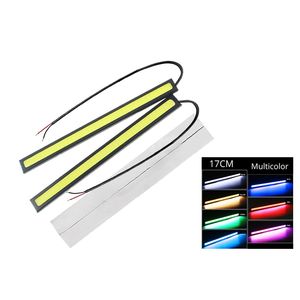 หลอดไฟ LED COB ขนาด 17 ซม. 12V 6000K DRL สำหรับตกแต่ง<span class=keywords><strong>รถ</strong></span>ยนต์ แถบกันน้ำ สว่างพิเศษ ใช้เป็นไฟทำงาน ไฟขับขี่กลางวัน - Product Image 1