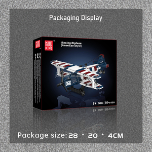 Khuôn Vua 24066 đua máy bay hai tầng cánh Đồ chơi mô hình câu đố moc gạch khối cho trẻ em Quà tặng giáng sinh khối xây dựng bộ - Product Image 6