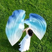Voiles de danse de louange pour l'église, bannières pour femmes, spectacle d'art de festival, ailes de culte en mousseline, drapeaux