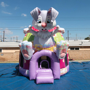 Castillo inflable, castillos hinchables comerciales para exteriores, domo inflable con forma de conejo, casa de brinco para niños - Product Image 4