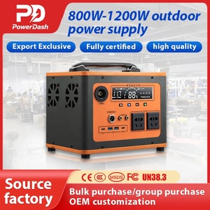 สถานีชาร์จพกพา 800W แบตเตอรี่ลิเธียมไอรอนฟอสเฟต ความจุขนาดใหญ่ เครื่องกำเนิดไฟฟ้าพลังงานแสงอาทิตย์สำหรับใช้งานกลางแจ้ง แหล่งจ่ายไฟฉุกเฉิน 500C - Product Image 1