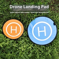 Plateforme de décollage/atterrissage pliable de 55 cm bleu+orange pour Mavic 4Pro/Flip/Mavic 3/AIR3/Avata, véhicule aérien sans pilote, avec clous de sol