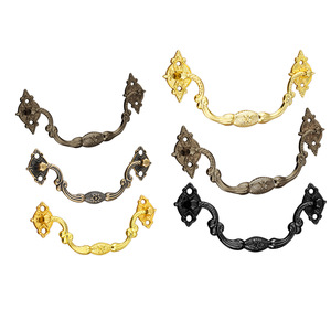 Traditional Zinc Alloy Bridge Cabinet Handles Antique Style Durable Furniture Hardware for Wooden Box Wine Box - Product Image 5