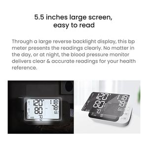 Monitor <span class=keywords><strong>Digital</strong></span> de Pressão Arterial Certificado CE Tipo Braço Superior Automático com Display LCD Bluetooth Alimentado por Energia Elétrica para Saúde Familiar - Product Image 3