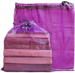 Sacs à bois de chauffage en maille durable Huamaohengchun 22x24 pouces pour le stockage des écrevisses, des oignons et des pommes de terre avec matériau LDPE - Product Image 6