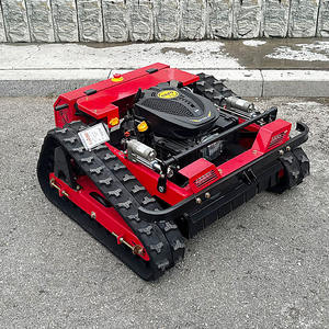 ロボット芝刈り機自走式庭ゼロ回転リモコン芝刈り機ゴム製トラック付き - Product Image 1