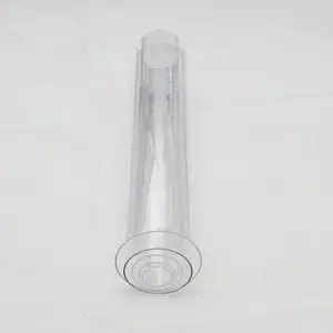 Tubo de plástico para PC, peça de plástico transparente, tubo de policarbonato, plástico puro, cilindro transparente personalizado, impressão de tela aceita