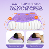 Cou ami violet TPE Air oreiller cou oreiller sommeil spécifique respirant ménage doux doux adulte cou oreiller noyau