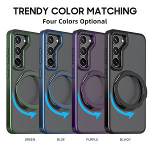 <span class=keywords><strong>Coque</strong></span> de téléphone avec support en anneau <span class=keywords><strong>pour</strong></span> <span class=keywords><strong>Samsung</strong></span> <span class=keywords><strong>Galaxy</strong></span> S23 Ultra S24 S22 S21Plus Rotation 360 - Product Image 2