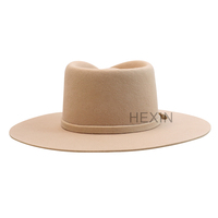 Chapeau Fedora 100% Laine d'Australie Silver Belly avec Cordon de Serrage Réglable, Bandeau Anti-Transpiration, Style Vintage Uni, Haute Qualité pour Sports de Plein Air