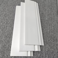 Plinthe en polystyrène au design moderne, préfinie, lisse, blanche, facile à nettoyer, protection des bords des murs intérieurs