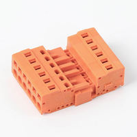 Bloc de bornes enfichable RS MCS5.08 2P 3P 4P, ensemble de connecteurs mâle-femelle, orange PA66 160V 4A