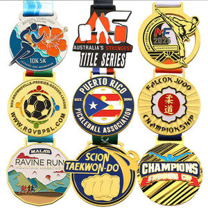 2025 Design Unique <span class=keywords><strong>logo</strong></span> personnalisé 3d Médaille de vélo d'équilibre plaqué Antique Médaille de course de cyclisme de vélo - Product Image 1