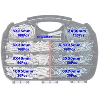 Cheville murale en nylon OEM, vis de fixation en plastique, marteau, vis d'expansion, cheville d'expansion