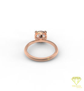 Anillo de compromiso de moissanita de alta demanda para eventos nupciales elegantes y momentos especiales en oferta - Product Image 4