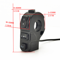 Câble étanche ebike kit d'éclairage ensembles 9W phares klaxon clignotants arrière frein course plaque d'immatriculation lumières version personnalisée