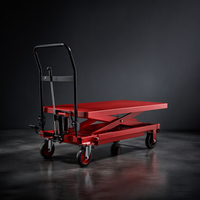 Chariot de présentation compact manuel avec plateforme élévatrice hydraulique pour magasin de détail